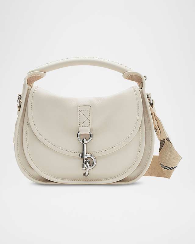 Clip Small Leather Messenger Bag